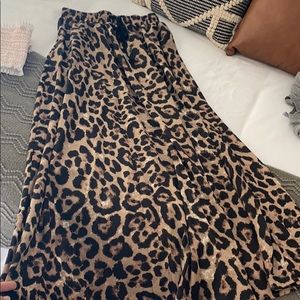 Leopard Maxi Skirt
